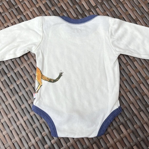 BABYSOY Infant Boys 0-3mo Organic Cotton Bodysuit Onesie Long Sleeve Fox Graphic - Picture 4 of 4